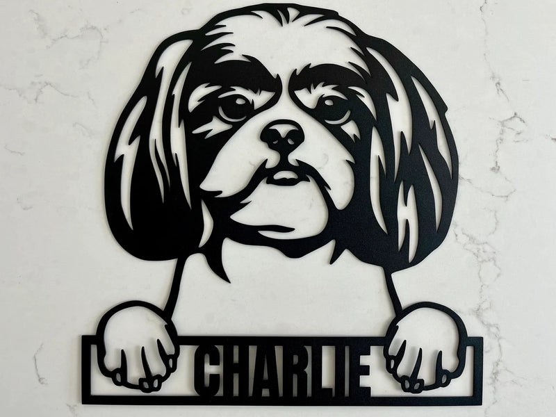Load image into Gallery viewer, Custom Pup Metal Art - Golden Retriever (Fluffy)