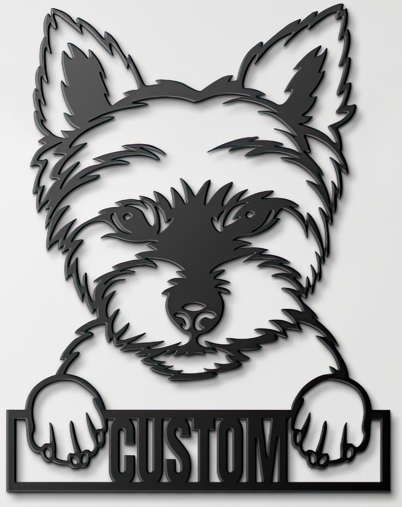 Load image into Gallery viewer, Custom Pup Metal Art - Yorkshire Terrier