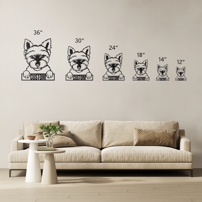 Load image into Gallery viewer, Custom Pup Metal Art - Yorkshire Terrier