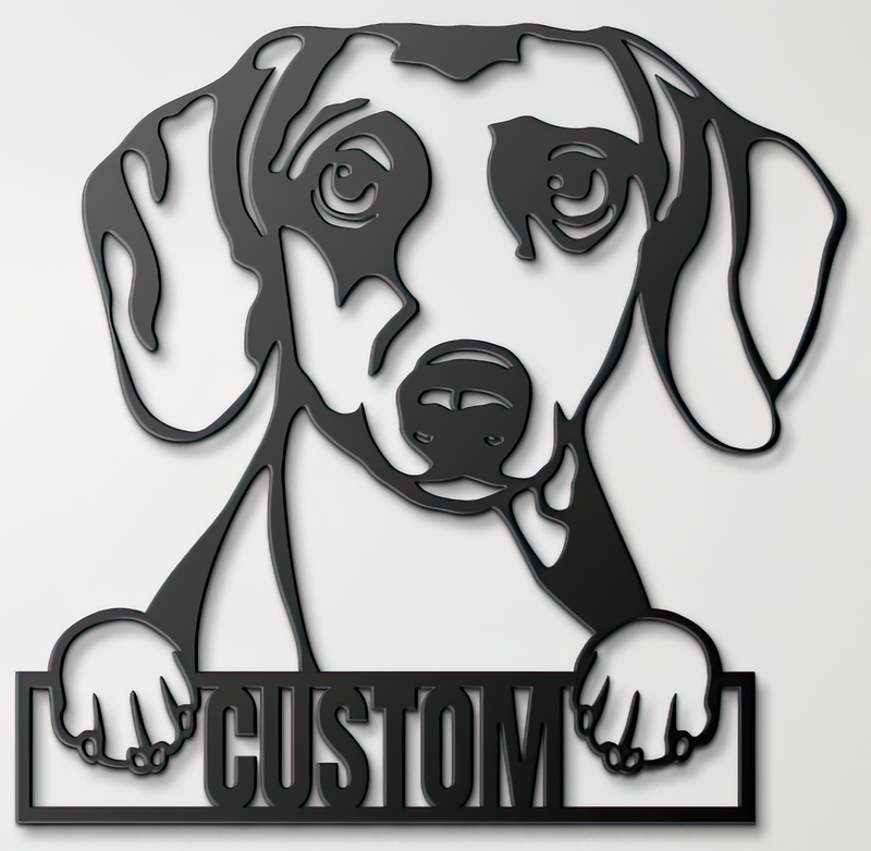 Load image into Gallery viewer, Custom Pup Metal Art – Dachshund
