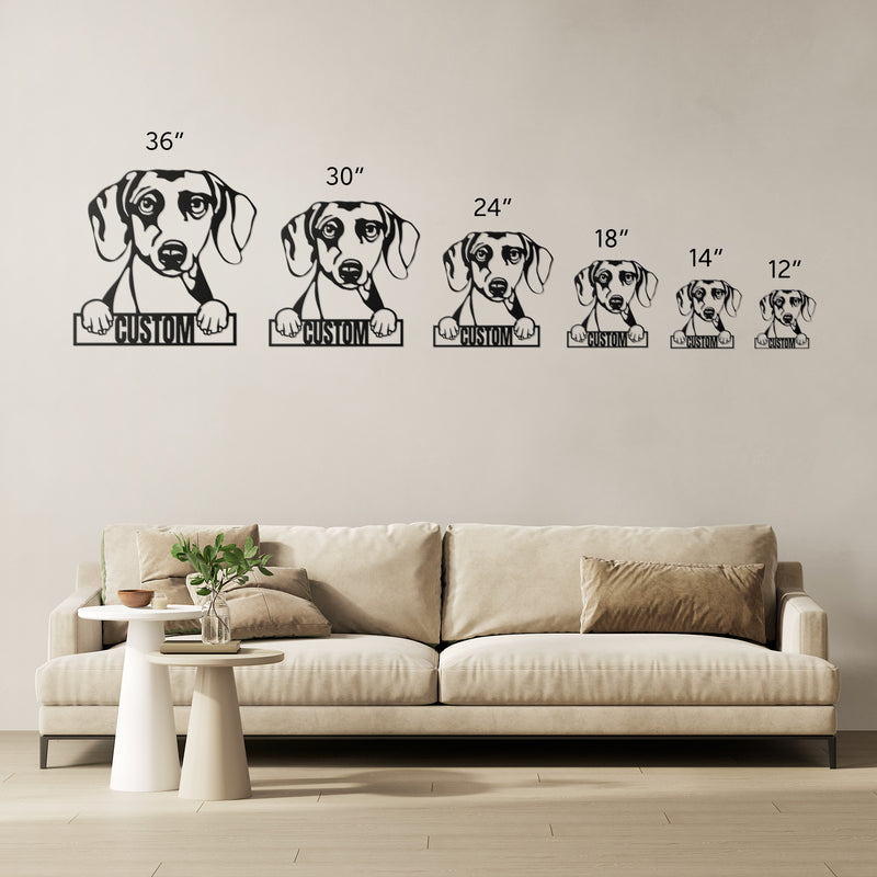 Load image into Gallery viewer, Custom Pup Metal Art – Dachshund