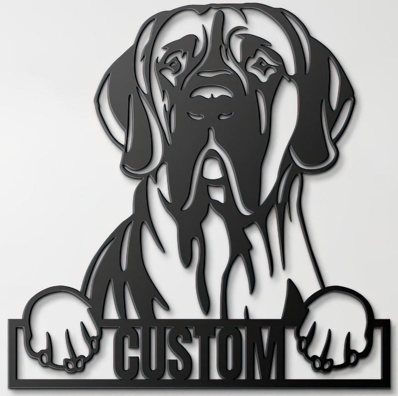 Load image into Gallery viewer, Custom Pup Metal Art – Great Dane