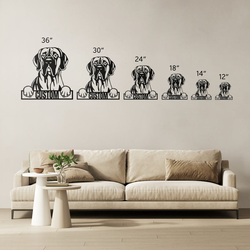 Load image into Gallery viewer, Custom Pup Metal Art – Great Dane