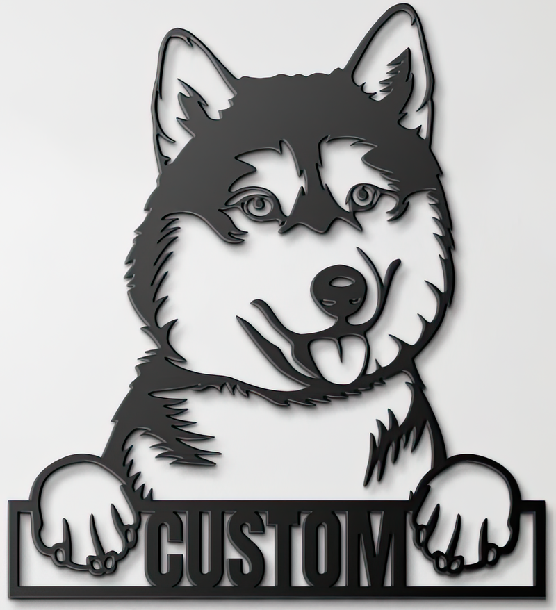 Load image into Gallery viewer, Custom Pup Metal Art – Husky