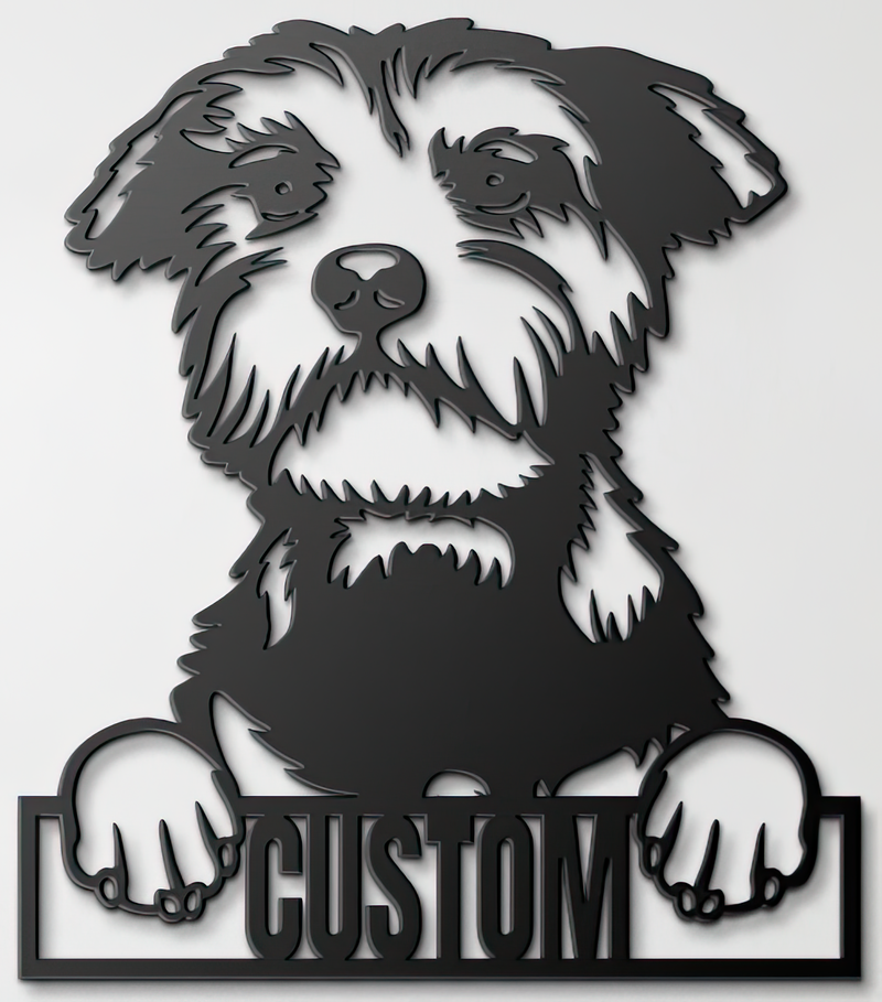 Load image into Gallery viewer, Custom Pup Metal Art β Miniature Schnauzer