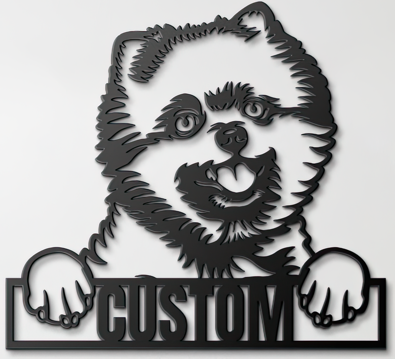 Load image into Gallery viewer, Custom Pup Metal Art β Pomeranian