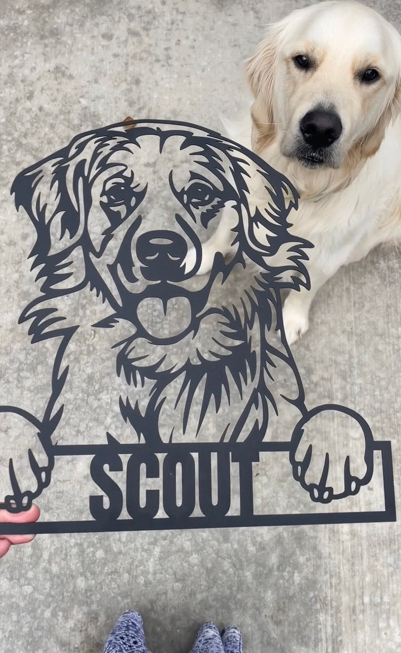 Load image into Gallery viewer, Custom Pup Metal Art
