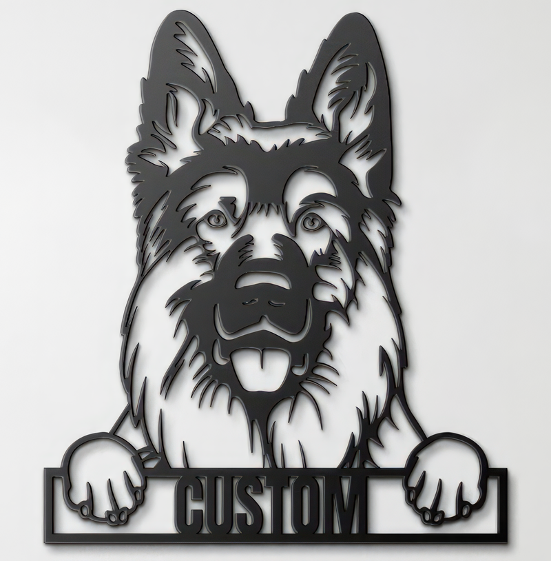Load image into Gallery viewer, Custom Pup Metal Art - German Shepherd