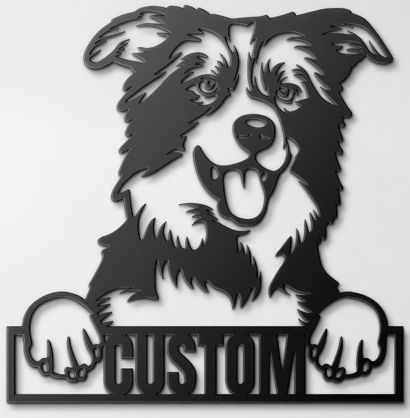 Load image into Gallery viewer, Custom Pup Metal Art - Border Collie