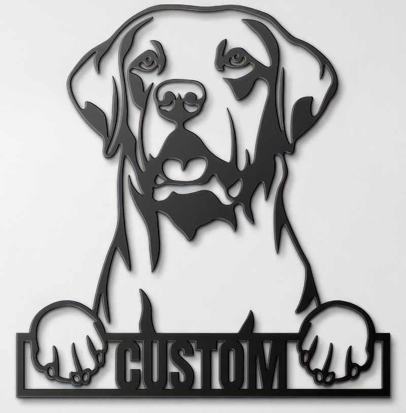 Load image into Gallery viewer, Custom Pup Metal Art - Labrador Retriever