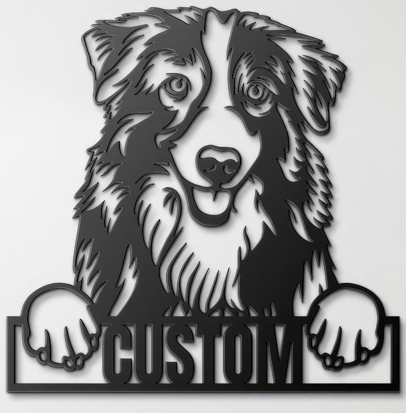 Load image into Gallery viewer, Custom Pup Metal Art - Australian Shepherd