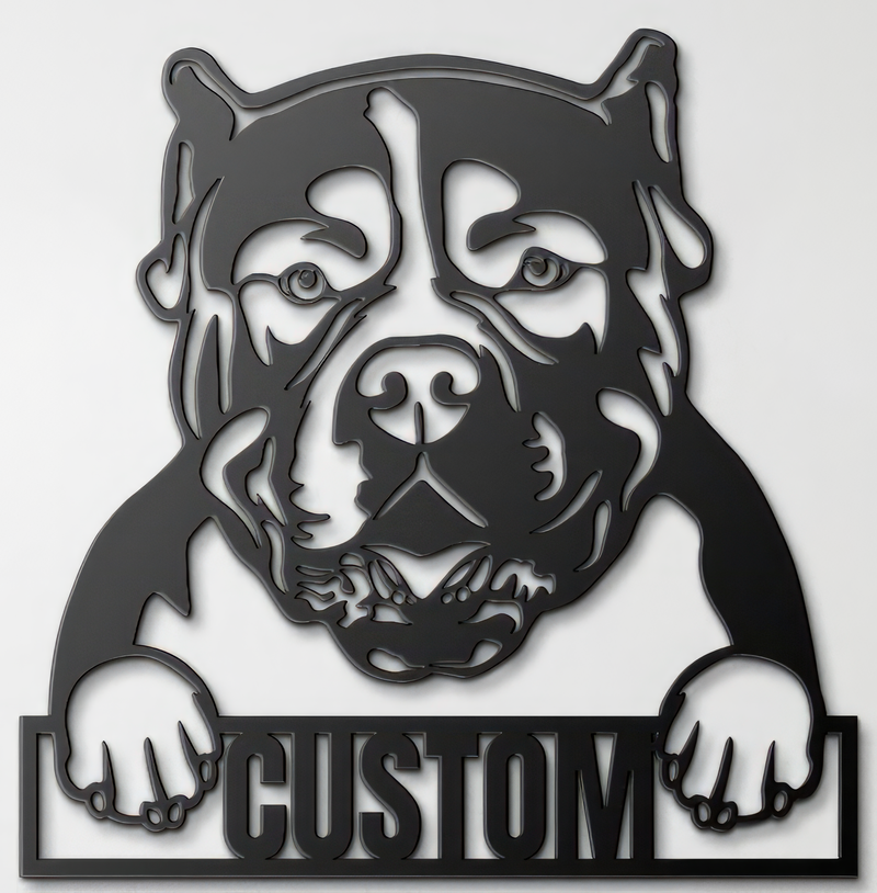 Load image into Gallery viewer, Custom Pup Metal Art - American Bulldog