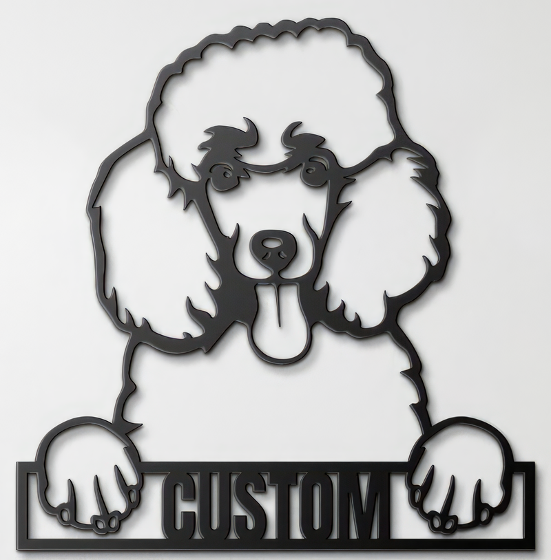 Load image into Gallery viewer, Custom Pup Metal Art - Poodle