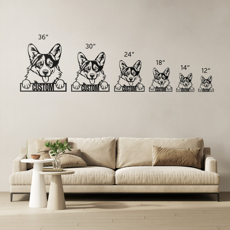 Load image into Gallery viewer, Custom Pup Metal Art - Corgi (Pembroke Welsh)