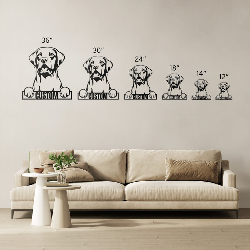 Load image into Gallery viewer, Custom Pup Metal Art - Labrador Retriever