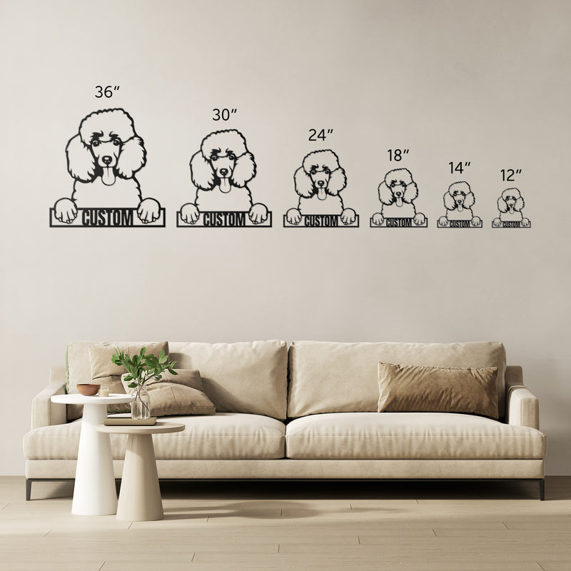 Load image into Gallery viewer, Custom Pup Metal Art - Poodle