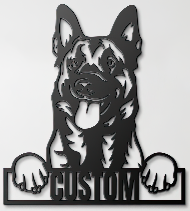 Load image into Gallery viewer, Custom Pup Metal Art – Belgian Malinois
