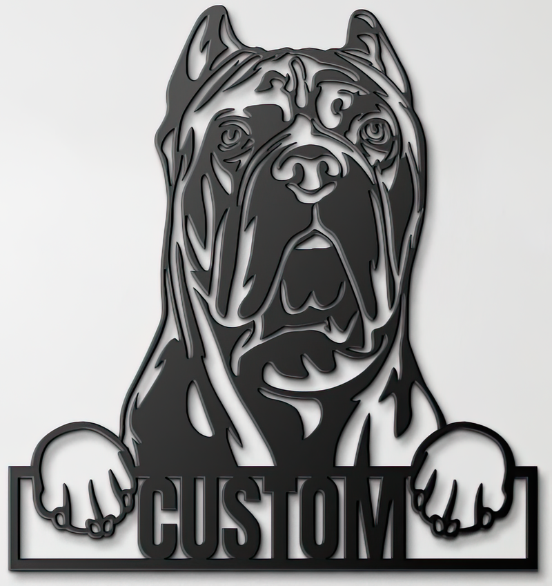 Load image into Gallery viewer, Custom Pup Metal Art – Cane Corso
