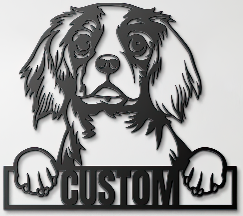 Load image into Gallery viewer, Custom Pup Metal Art – Cavalier King Charles Spaniel
