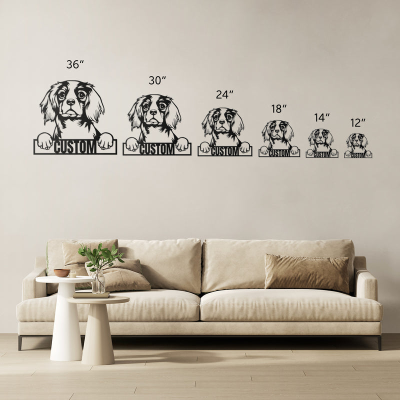Load image into Gallery viewer, Custom Pup Metal Art – Cavalier King Charles Spaniel
