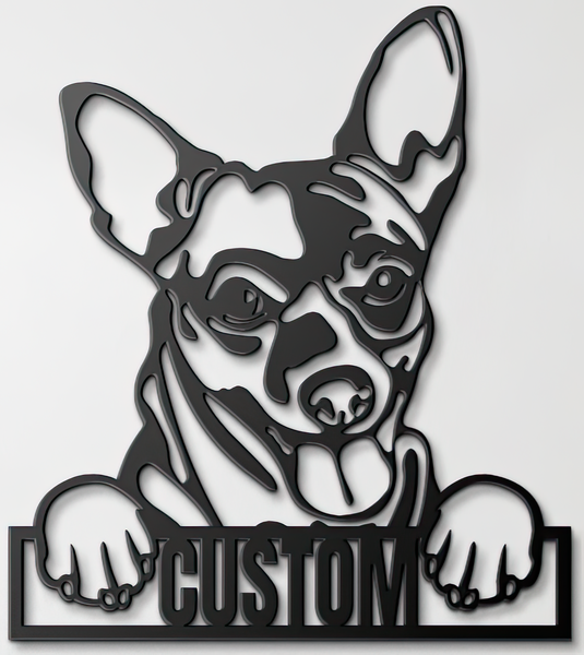 Custom Pup Metal Art – Chihuahua
