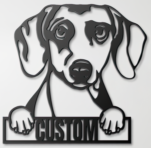 Custom Pup Metal Art – Dachshund