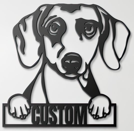 Custom Pup Metal Art – Dachshund