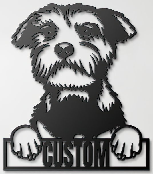 Custom Pup Metal Art – Miniature Schnauzer