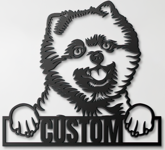 Custom Pup Metal Art – Pomeranian