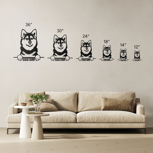 Custom Pup Metal Art – Pomsky