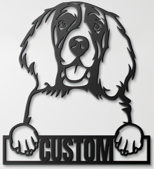 Custom Pup Metal Art – Spaniel (English Springer)