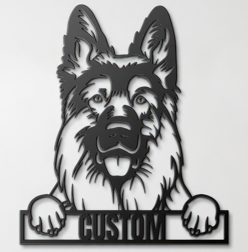 Load image into Gallery viewer, Custom Pup Metal Art - German Shepherd
