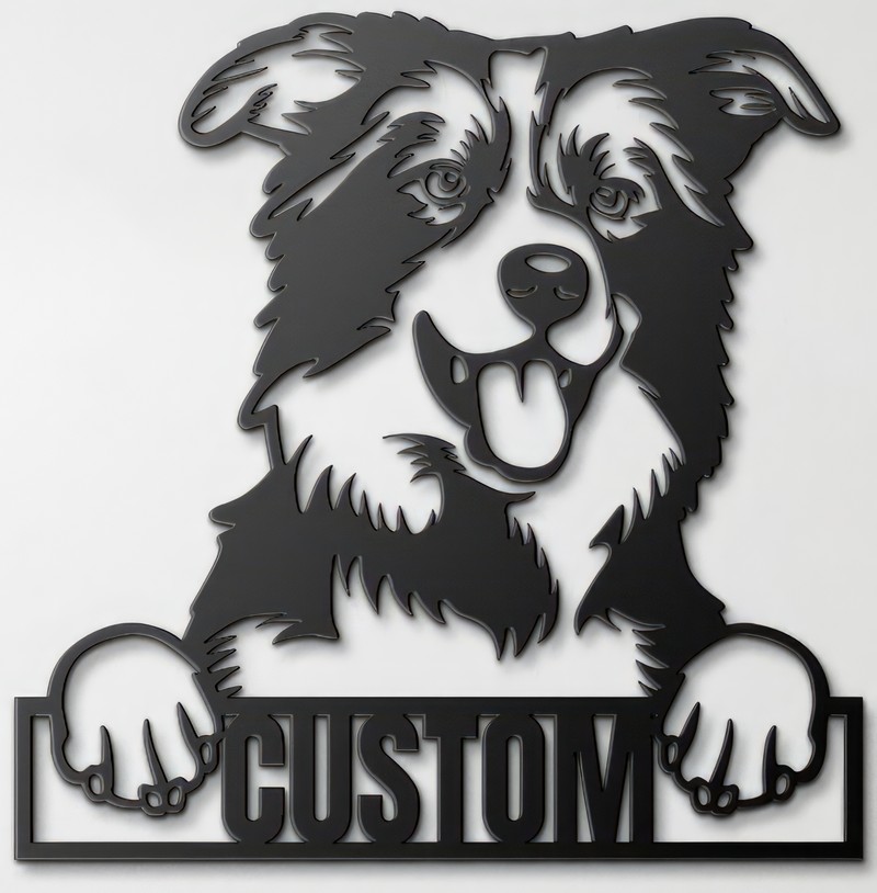 Load image into Gallery viewer, Custom Pup Metal Art - Border Collie
