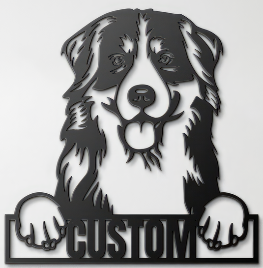 Custom Pup Metal Art - Bernese Mountain Dog