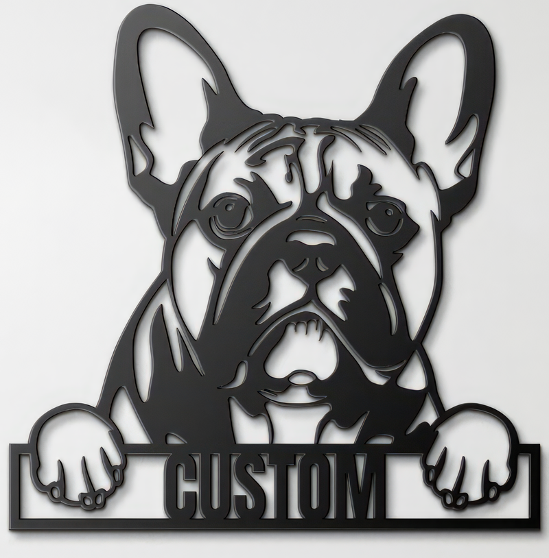 Load image into Gallery viewer, Custom Pup Metal Art - French Bulldog
