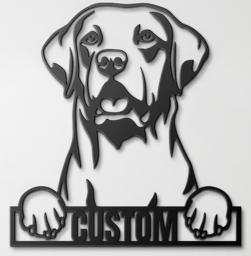 Custom Pup Metal Art - Labrador Retriever