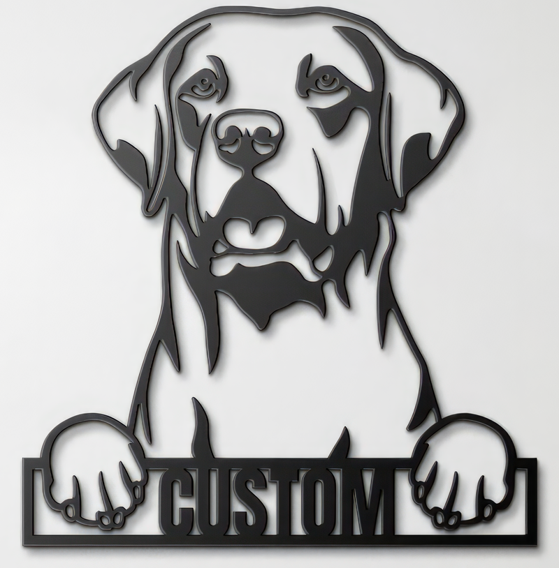 Load image into Gallery viewer, Custom Pup Metal Art - Labrador Retriever
