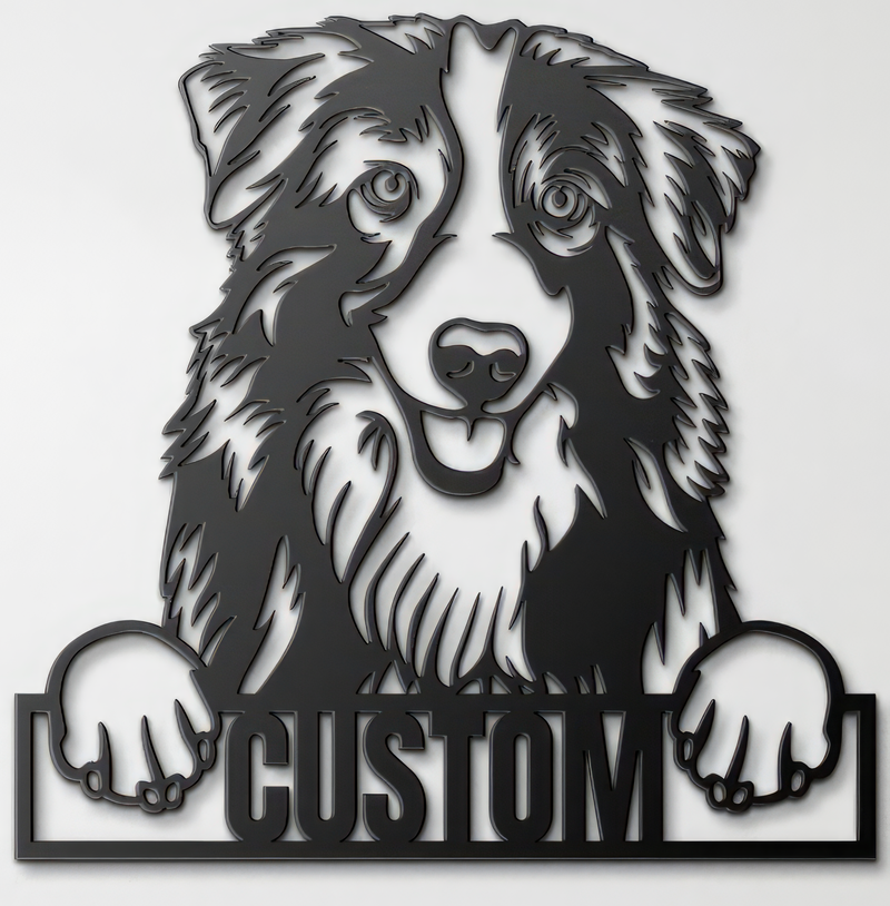 Load image into Gallery viewer, Custom Pup Metal Art - Australian Shepherd
