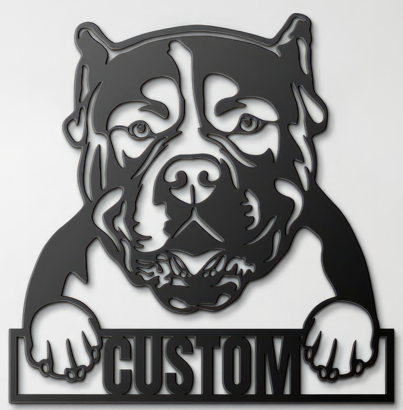 Load image into Gallery viewer, Custom Pup Metal Art - American Bulldog
