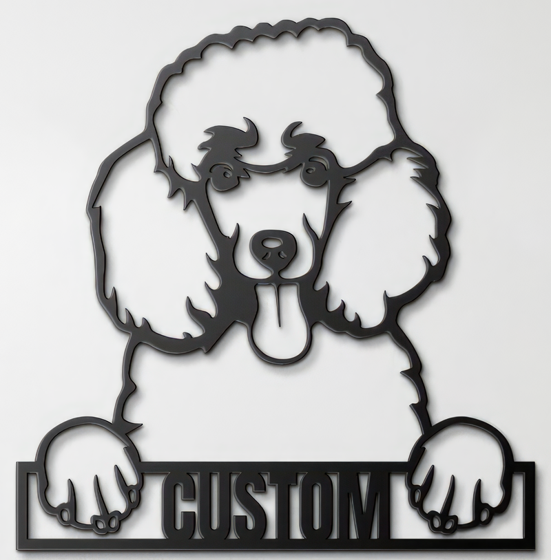 Load image into Gallery viewer, Custom Pup Metal Art - Poodle
