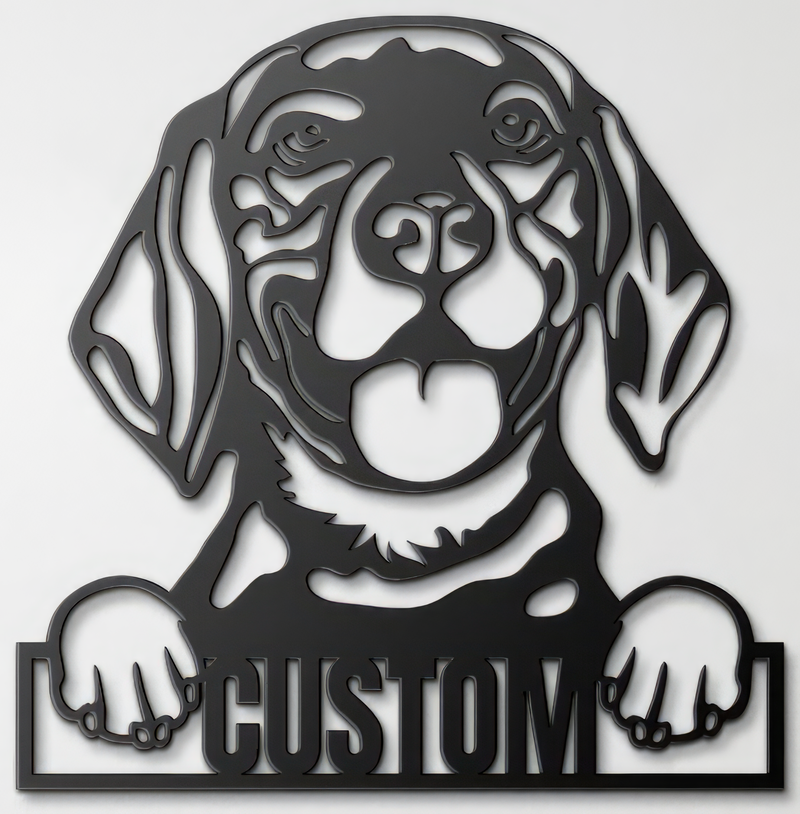 Load image into Gallery viewer, Custom Pup Metal Art - Beagle
