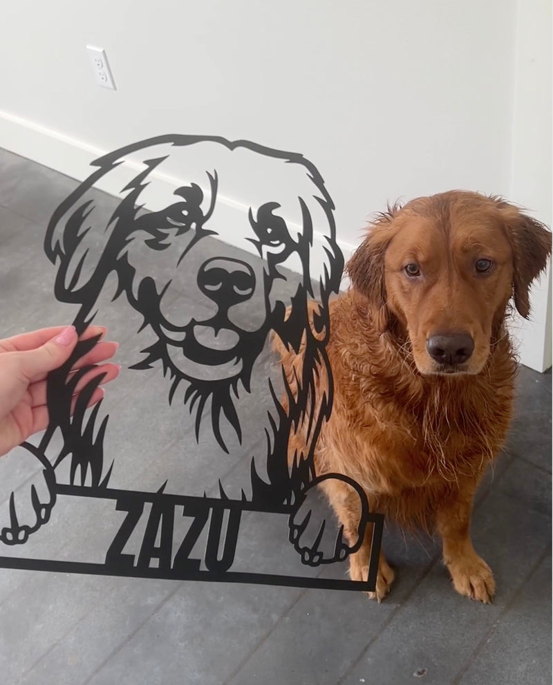 Load image into Gallery viewer, Custom Pup Metal Art
