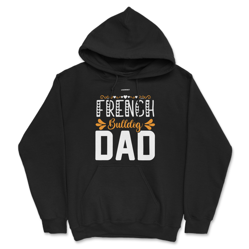 French Bulldog Dad Orange Hoodie