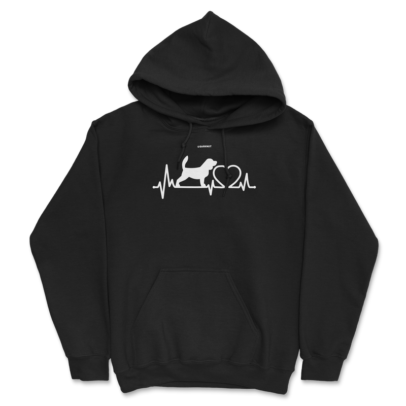 Load image into Gallery viewer, Dog Beagle Heartbeat Hoodie
