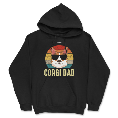 Sunglasses Corgi Dad Hoodie