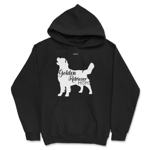 Golden Retriever Mom Black Hoodie