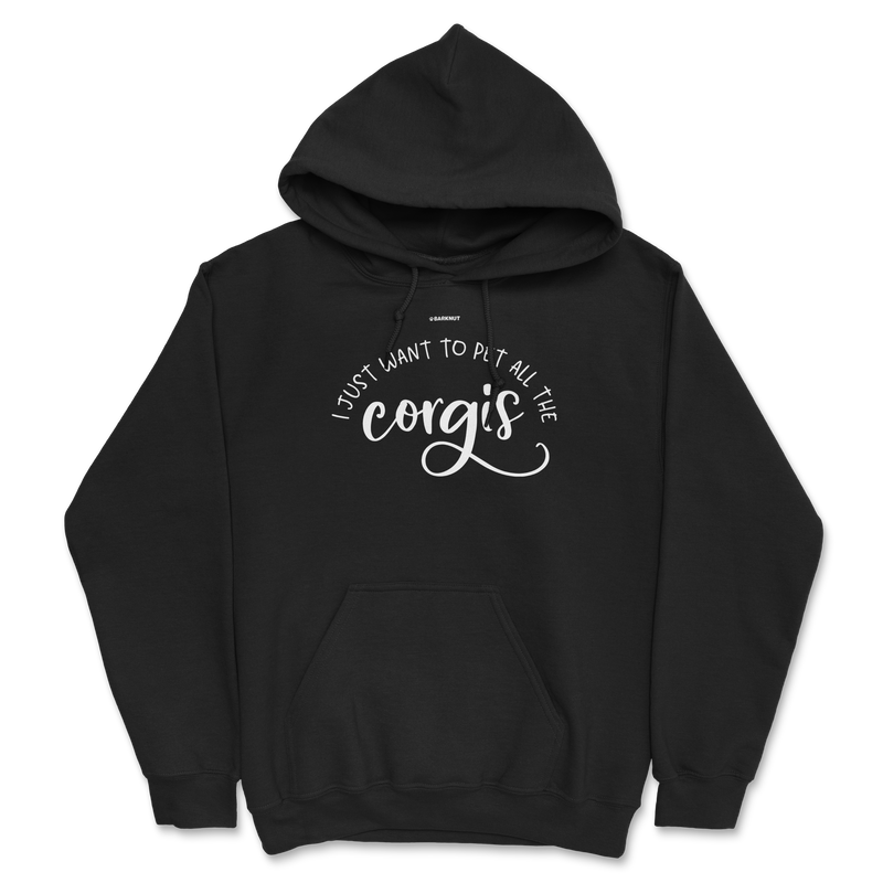 Load image into Gallery viewer, I Just Want To Pet All The Corgis Hoodie
