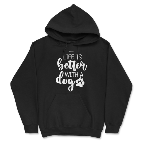 Life Is Better With A Dog Icon Hoodie