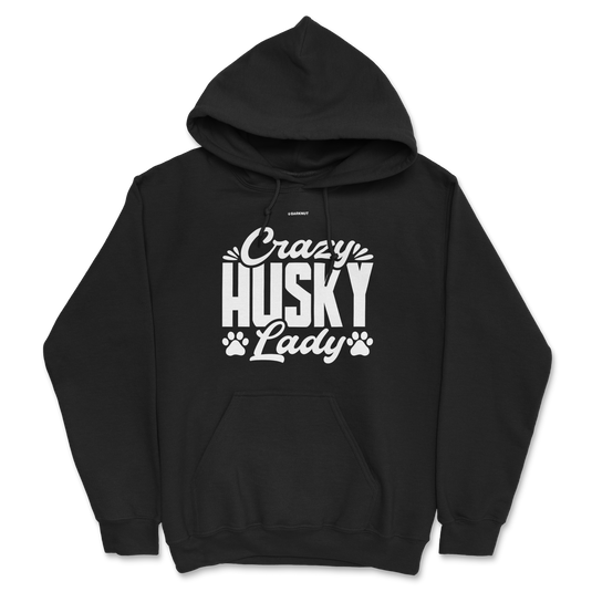 Crazy Husky Lady Paws Hoodie