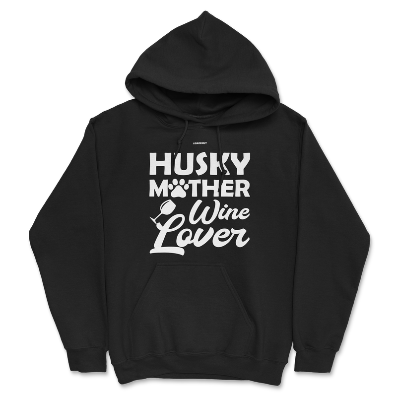 Load image into Gallery viewer, Husky Mother Wine Lover Hoodie
